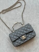CHANEL FLAP BAG WITH TOP HANDLE - Image 4