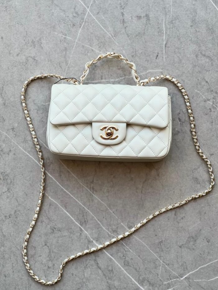 CHANEL FLAP BAG WITH TOP HANDLE - Image 5