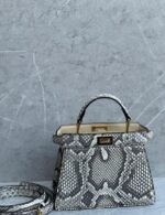 FENDI PEEKABOO ISEEU PETITE 20CM PYTHON LEATHER